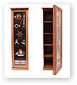 wooden CD rack