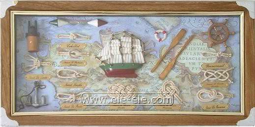 knot board and shadow box