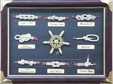 knot board and shadow box