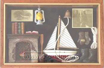knot board and shadow box
