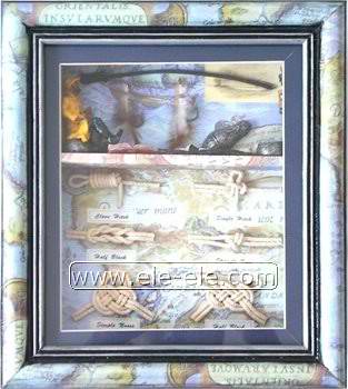 knot board and shadow box