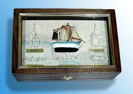 knot board and shadow box