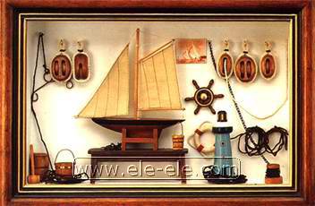 knot board and shadow box