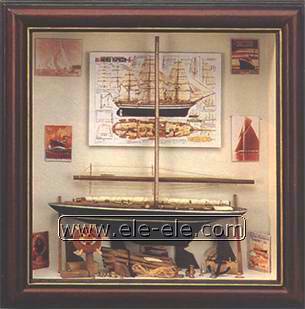 knot board and shadow box