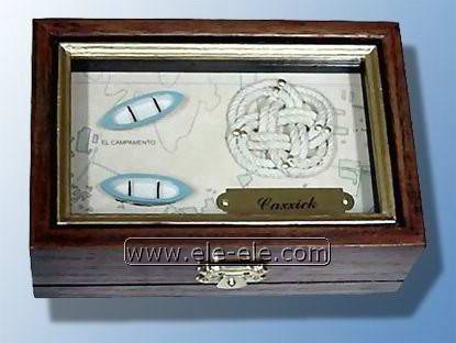knot board and shadow box