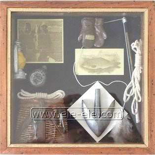 knot board and shadow box
