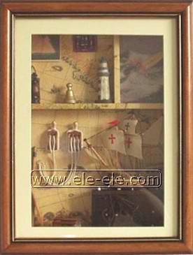 knot board and shadow box