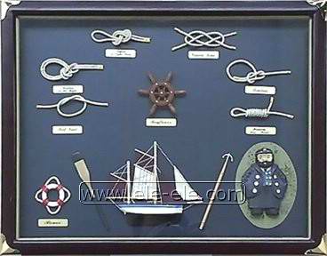 knot board and shadow box