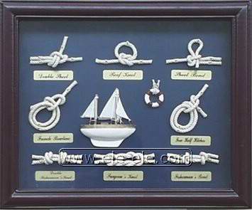 knot board and shadow box