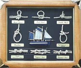 knot board and shadow box