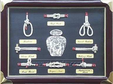 knot board and shadow box