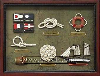 knot board and shadow box