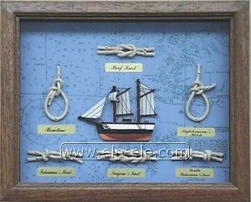 knot board and shadow box