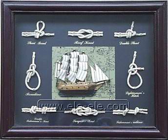 knot board and shadow box