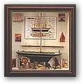 knot board and shadow box