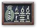 knot board and shadow box