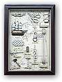 knot board and shadow box