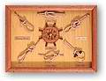 knot board and shadow box