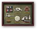 knot board and shadow box
