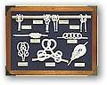 knot board and shadow box