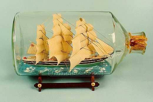 ship model and ship in bottle
