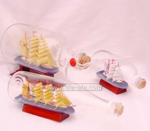ship model and ship in bottle