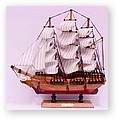 ship model and ship in bottle