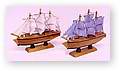 ship model and ship in bottle