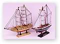 ship model and ship in bottle